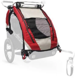 Verdeck Für Burley Solo ST 2009 Rot/schwarz