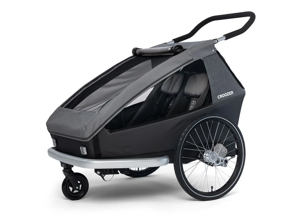 CROOZER Kid Keeke 2 Mountain Grey - Fahrradanhänger 4 CROOZER Kid Keeke 2 Mountain Grey - Fahrradanhänger – Bild 2