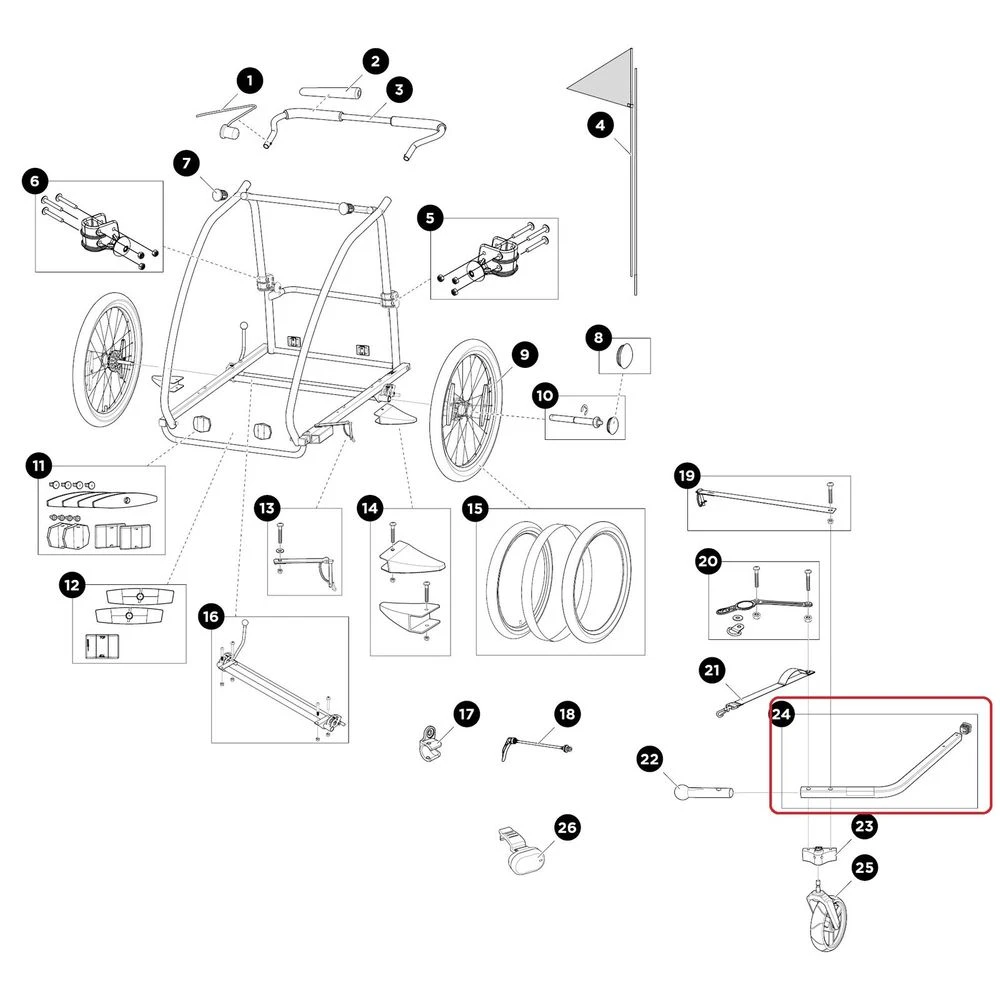 Thule, Deichsel Für Thule Coaster/Coaster XT (2014-X) 6 Thule, Deichsel Für Thule Coaster/Coaster XT (2014-X) – Bild 4